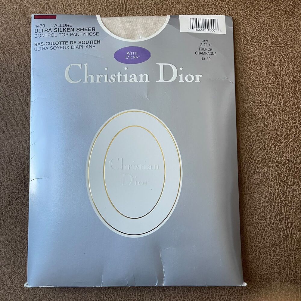 Vintage Christian Dior L'Allure Ultra Silken Sheer Size 4 French Champagne